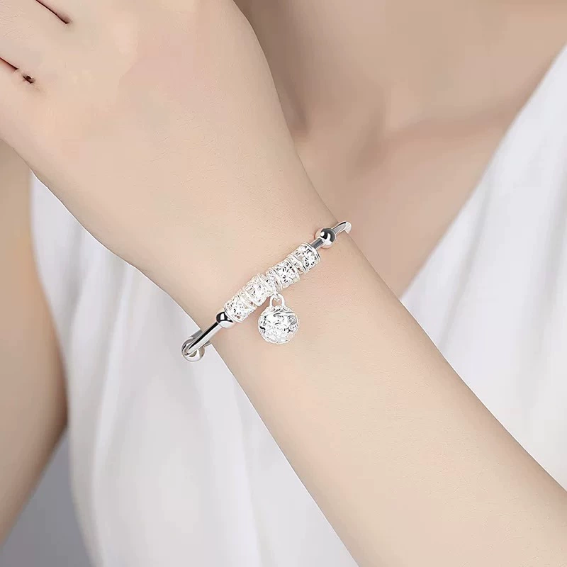 Titanium Steel Bell Bangle Bracelet