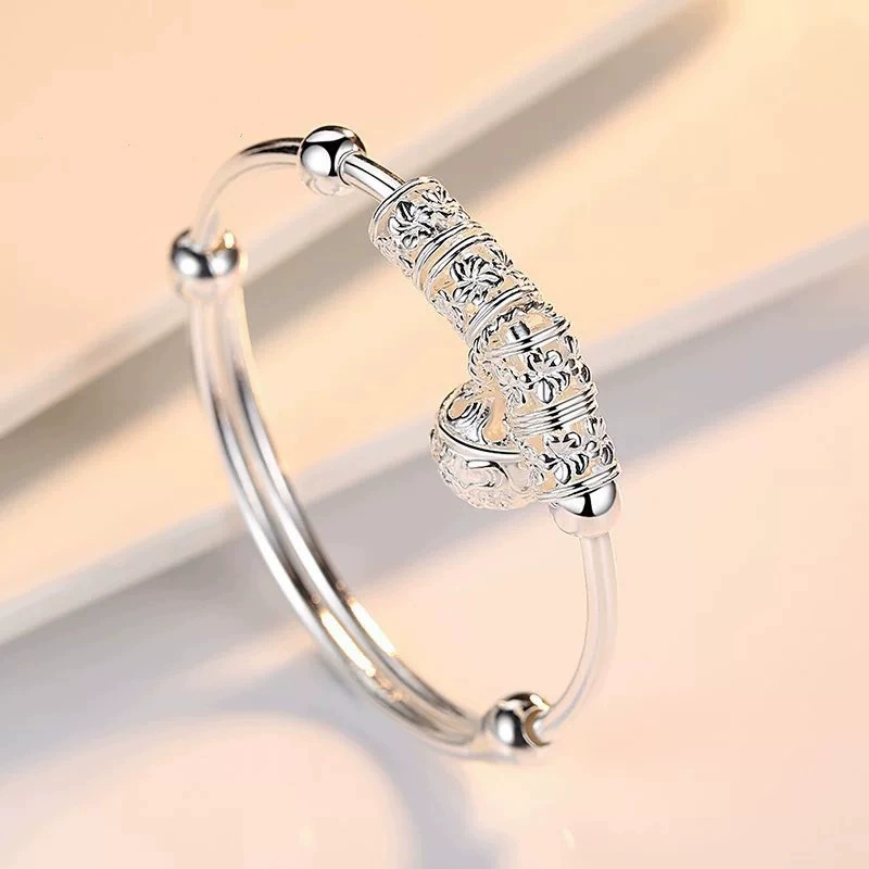 Titanium Steel Bell Bangle Bracelet