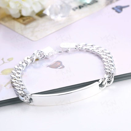 Stainless Steel Denim Tag Bangle