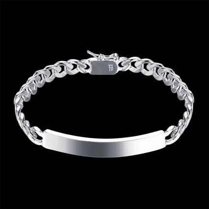 Stainless Steel Denim Tag Bangle