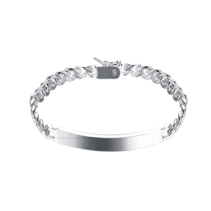 Stainless Steel Denim Tag Bangle