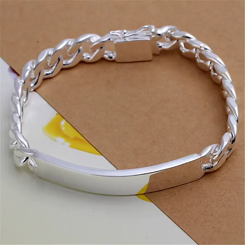 Stainless Steel Denim Tag Bangle