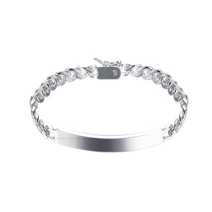 Stainless Steel Denim Tag Bangle