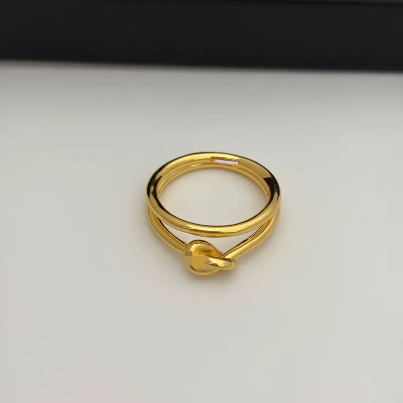 Metal Arc de Triomphe Double Knot Ring