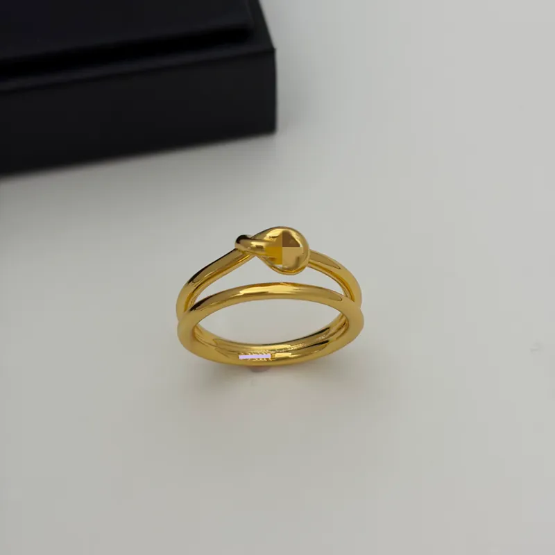 Metal Arc de Triomphe Double Knot Ring