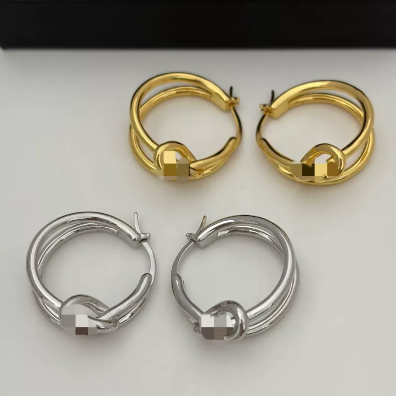 Metal Arc de Triomphe Double Twist Earrings