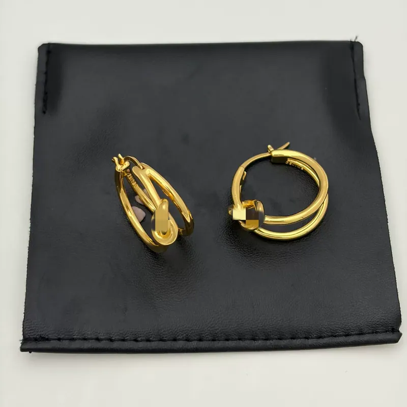 Metal Arc de Triomphe Double Twist Earrings
