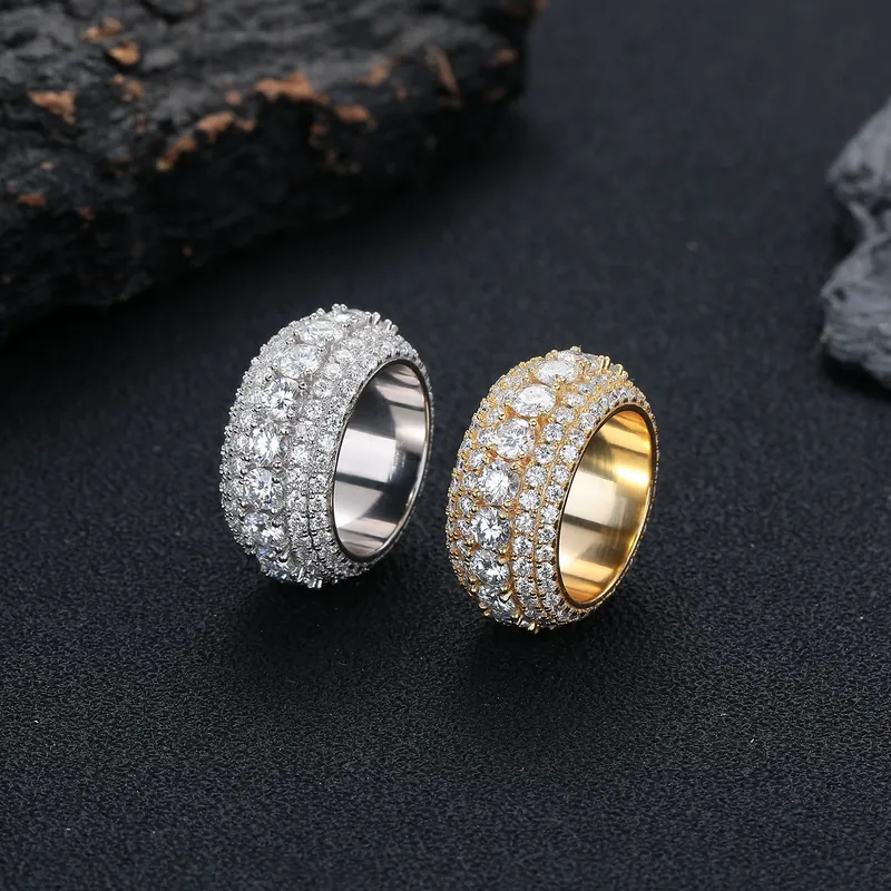 Copper Zircon Hip-Hop Ring