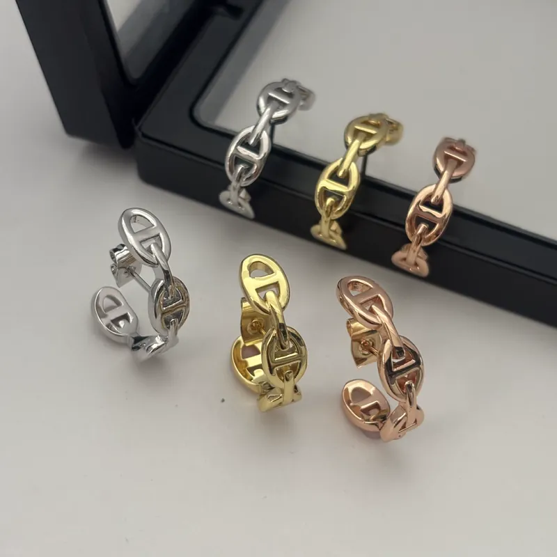 Metal Half Circle Earrings Minimalist Design