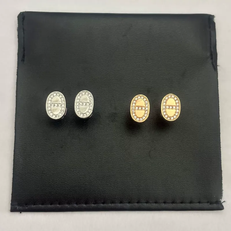 Zircon Hoop Earrings Elegant Design