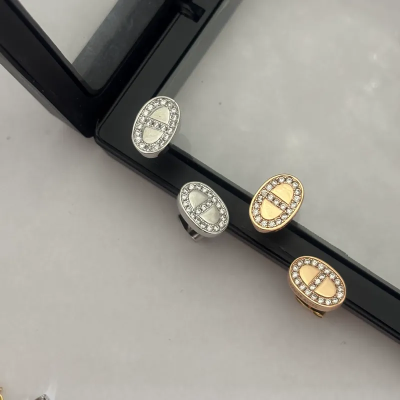 Zircon Hoop Earrings Elegant Design