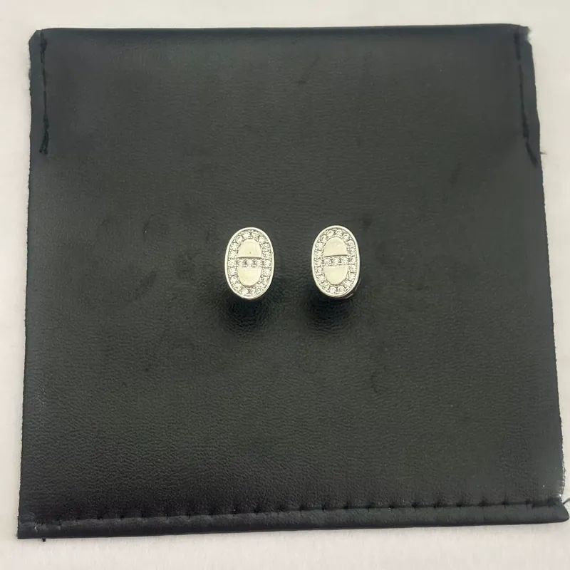 Zircon Hoop Earrings Elegant Design
