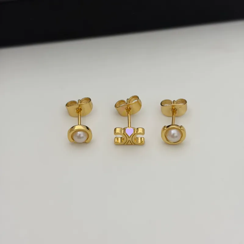 Pearl Arc de Triomphe Stud Earrings Set