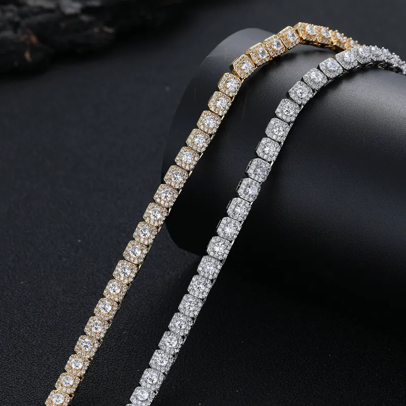 Cadena de Cobre con Cubos de Hielo y Circonita