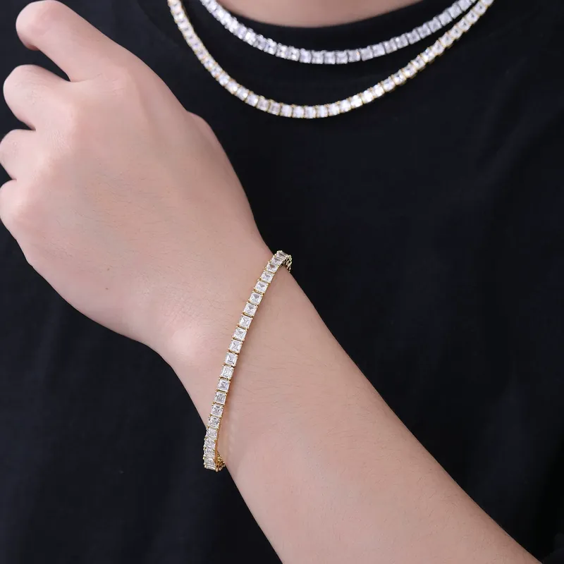 Copper Zircon Pyramid Tennis Chain