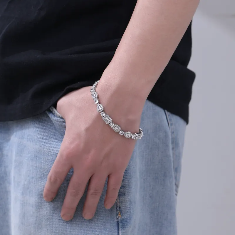 Alloy Zircon Geometric Bracelet