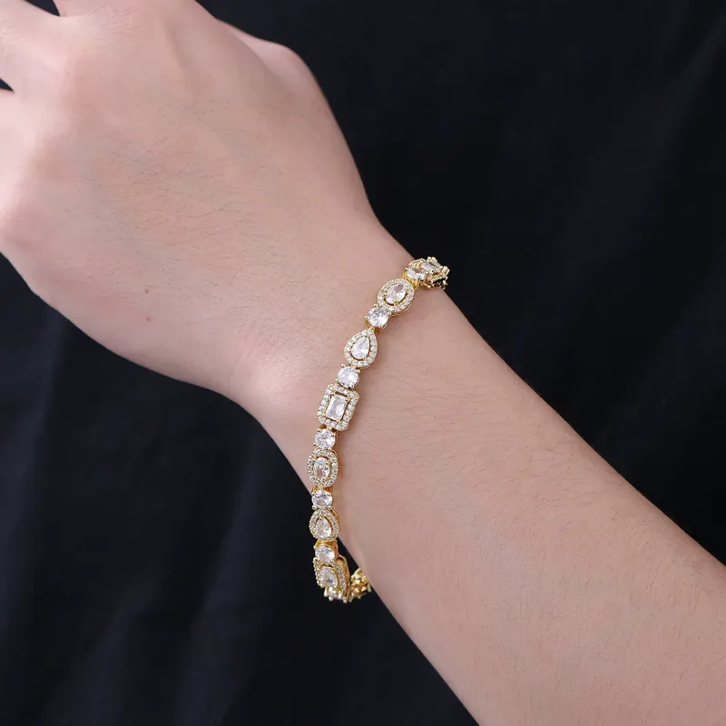 Alloy Zircon Geometric Bracelet