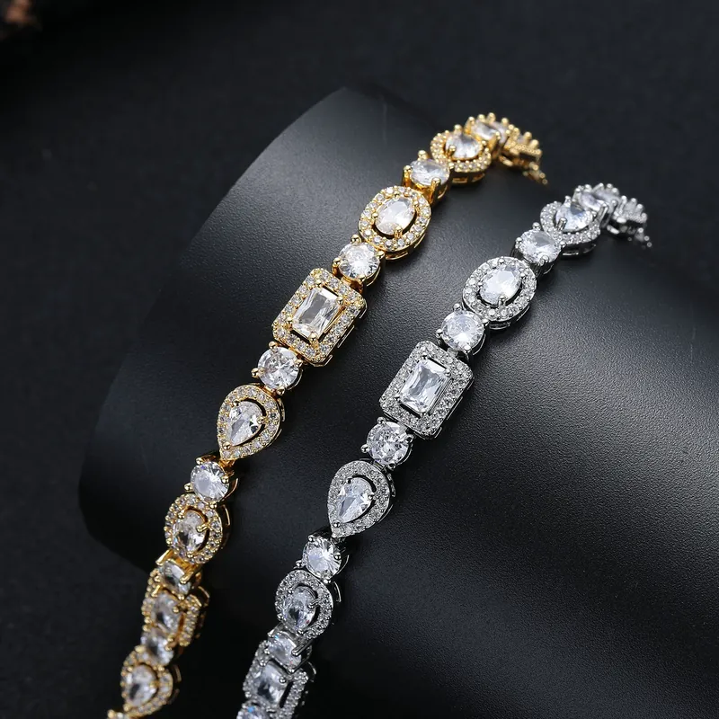 Alloy Zircon Geometric Bracelet