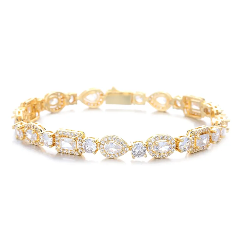 Alloy Zircon Geometric Bracelet