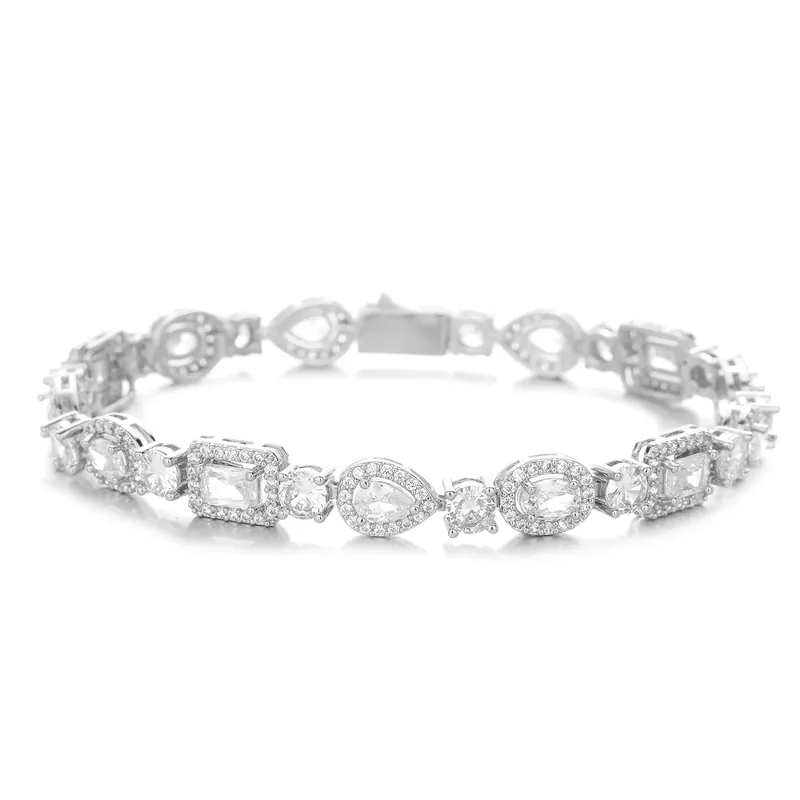 Alloy Zircon Geometric Bracelet