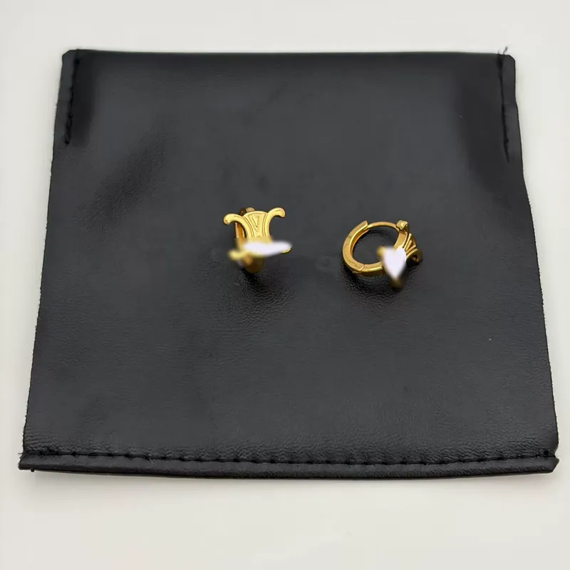 Metal Arc de Triomphe Hoop Earrings Vintage