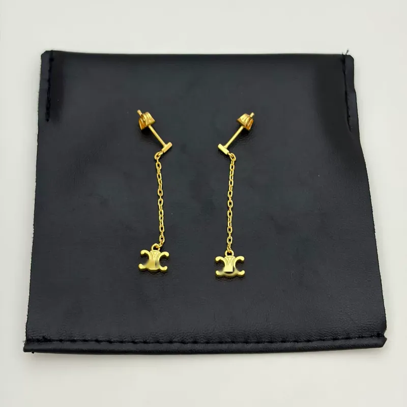 Metal Arc de Triomphe Tassel Earrings
