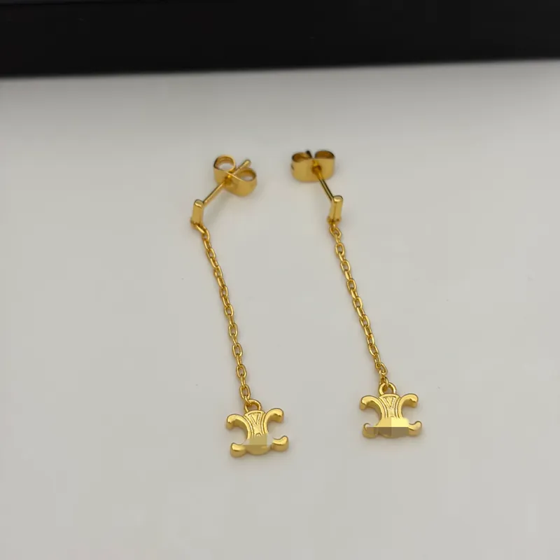 Metal Arc de Triomphe Tassel Earrings