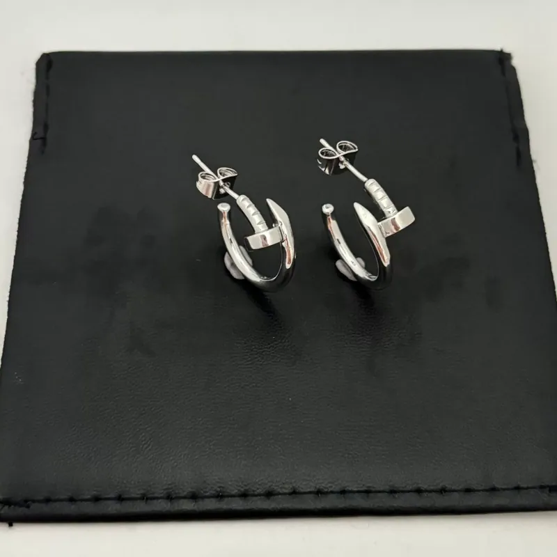 Metall Schraube Stecker Ohrringe Leichter Luxus