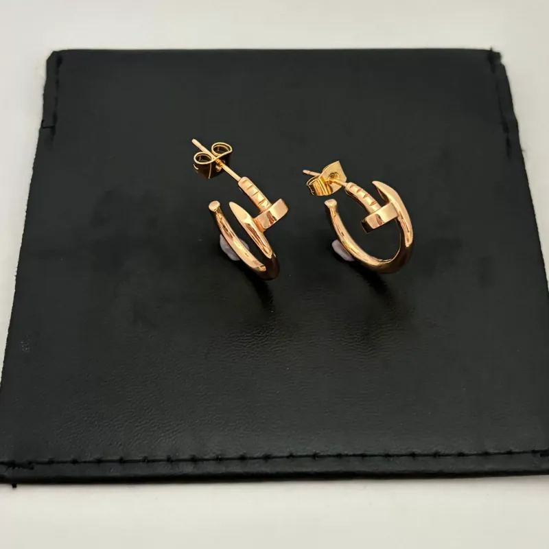 Metall Schraube Stecker Ohrringe Leichter Luxus