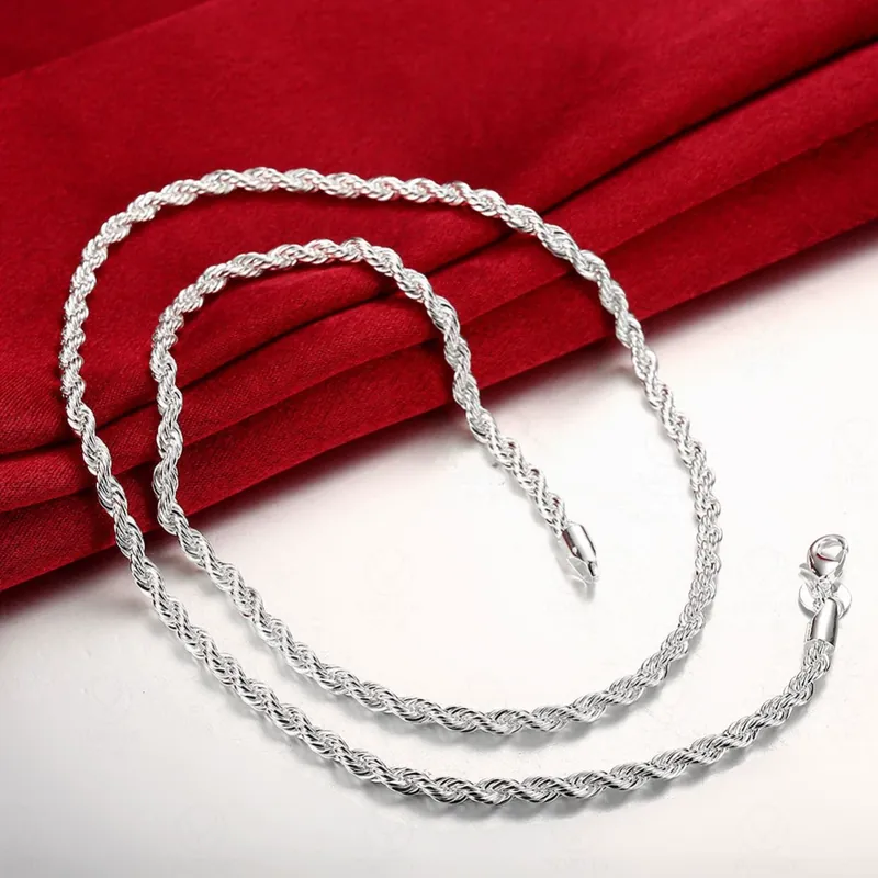 Stainless Steel Twisted Hip-Hop Chain Necklace