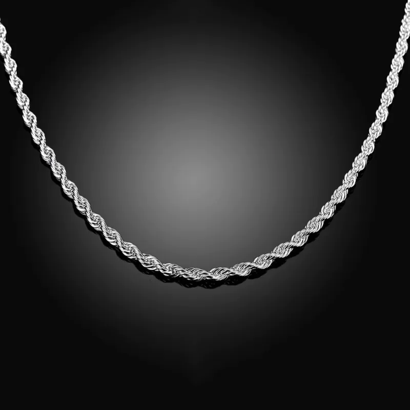 Stainless Steel Twisted Hip-Hop Chain Necklace
