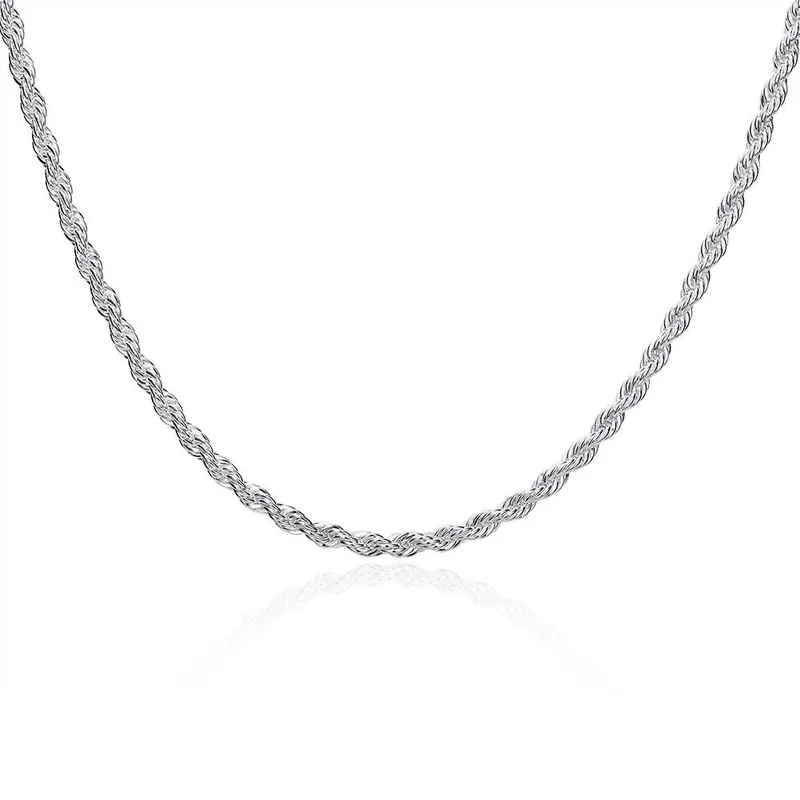 Stainless Steel Twisted Hip-Hop Chain Necklace