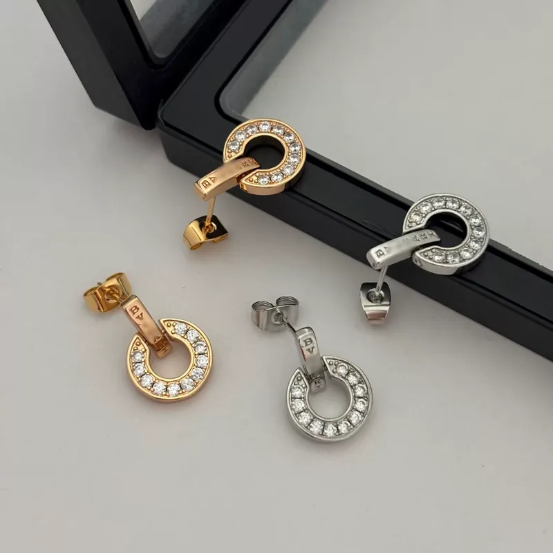 Zircon Coin Circle Drop Earrings