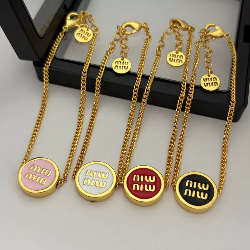 Enamel M Letter Round Bangle