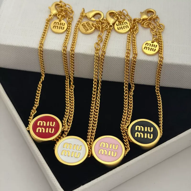 Enamel M Letter Round Bangle