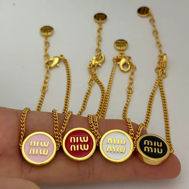 Enamel M Letter Round Bangle