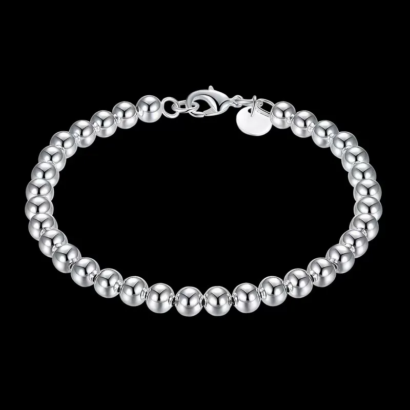 Gold Plated 6mm Beaded Bracelet