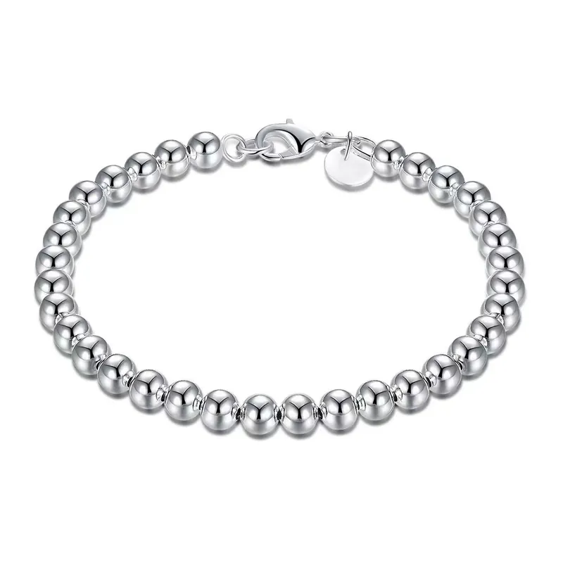 Gold Plated 6mm Beaded Bracelet