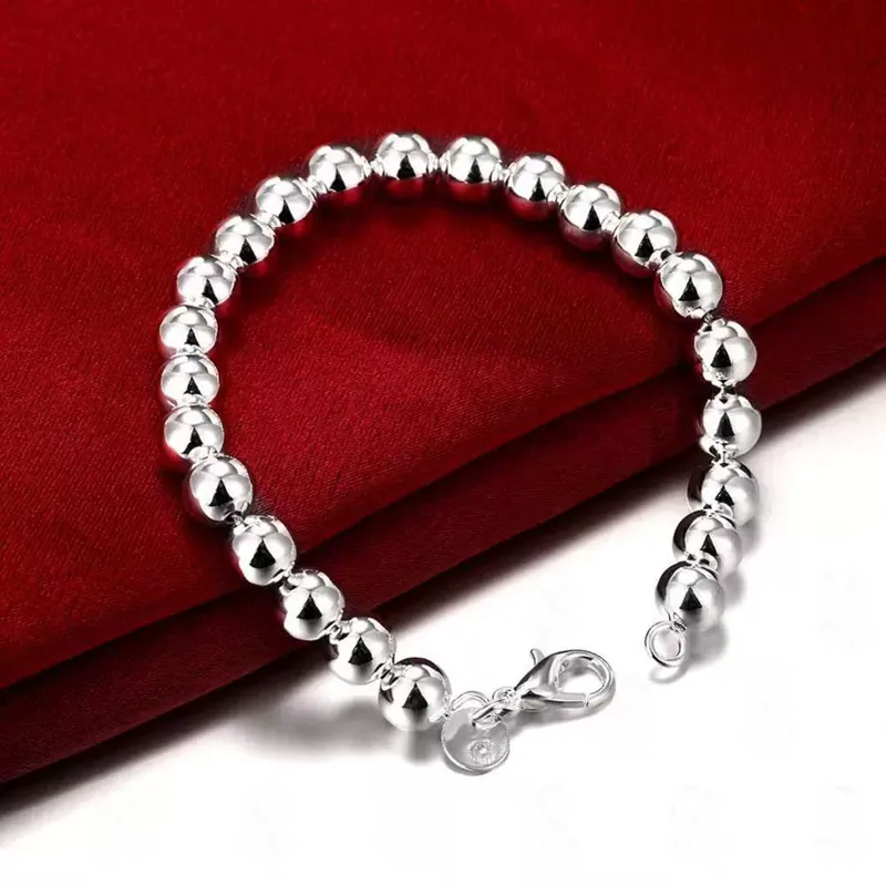 Vergoldetes 6mm Perlen-Armband