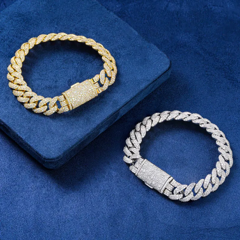 Copper Zircon Bubble Cuban Bracelet