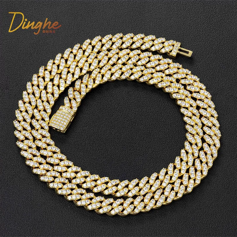 Copper Zircon Cuban Choker Necklace