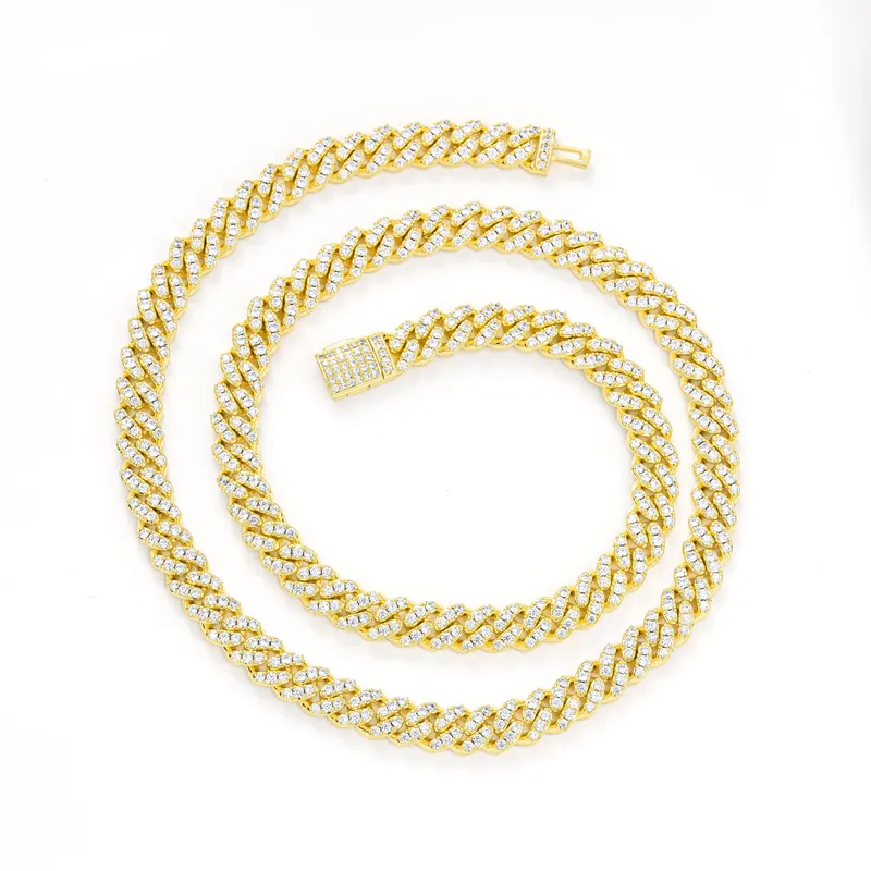 Collier ras-du-cou cubaine en cuivre zircon