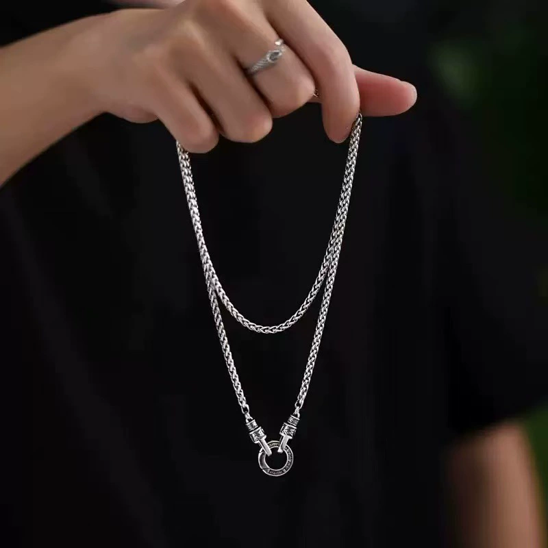 Vintage Tibetan Dragon Bone Necklace
