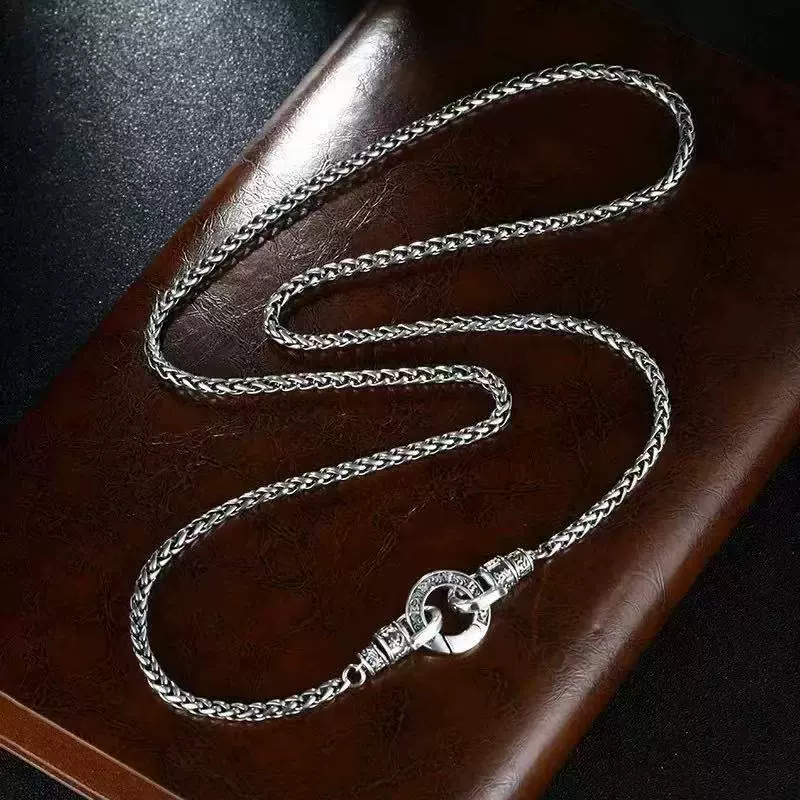 Vintage Tibetan Dragon Bone Necklace