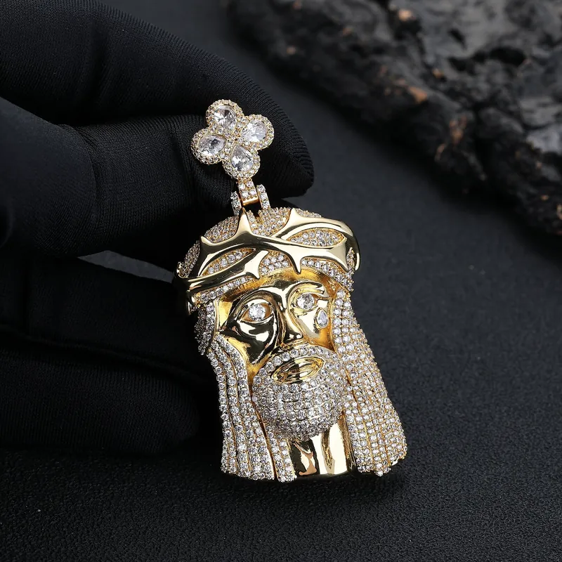Copper Zircon Thorn Portrait Pendant