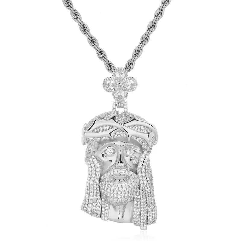 Copper Zircon Thorn Portrait Pendant