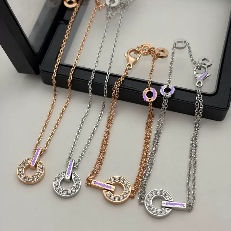 Zircon Coin Pendant Necklace Charm
