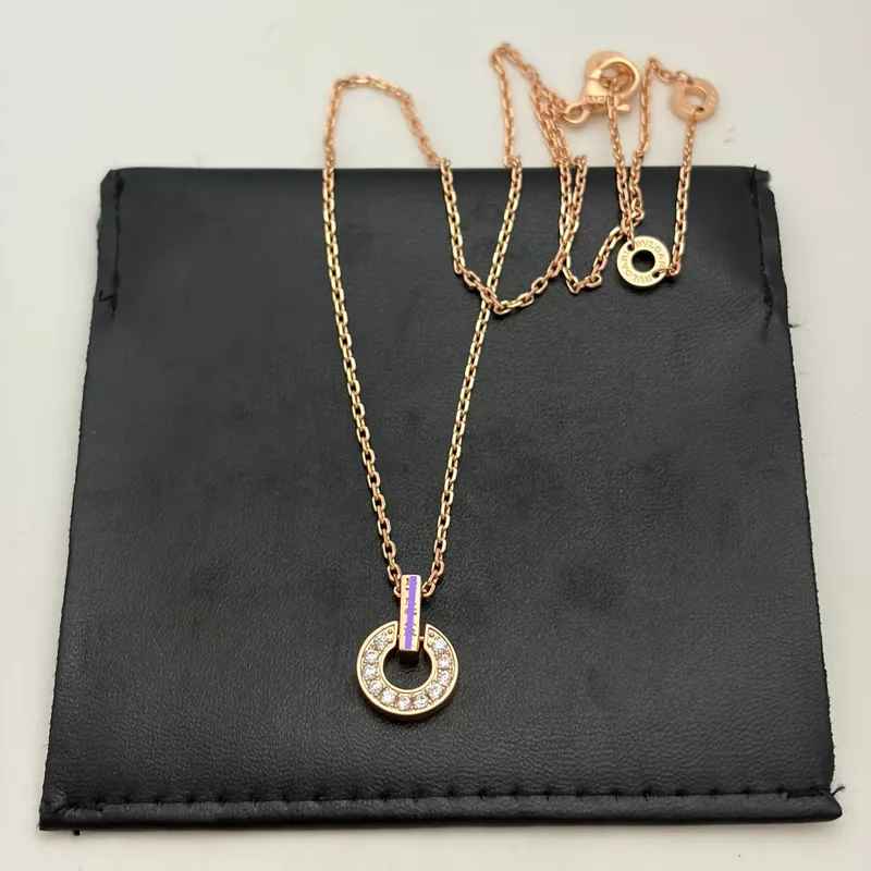 Zircon Coin Pendant Necklace Charm