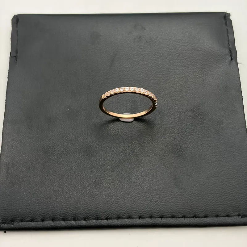 Zircon Rose Gold Stacking Ring
