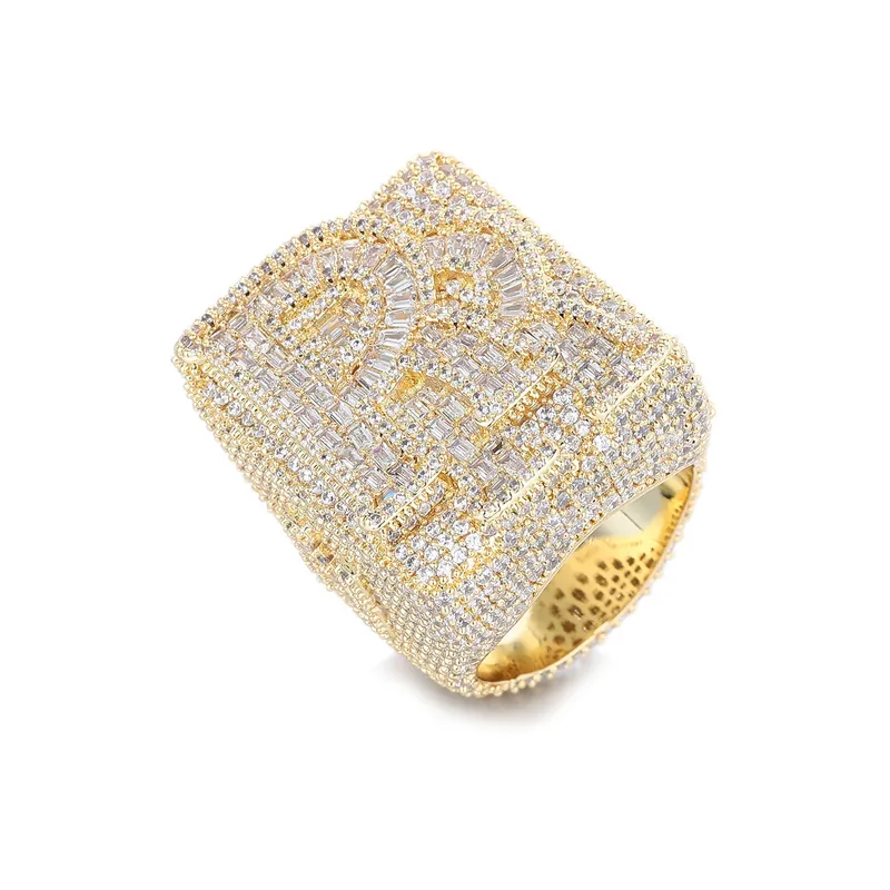 Copper Zircon Letter R Ring